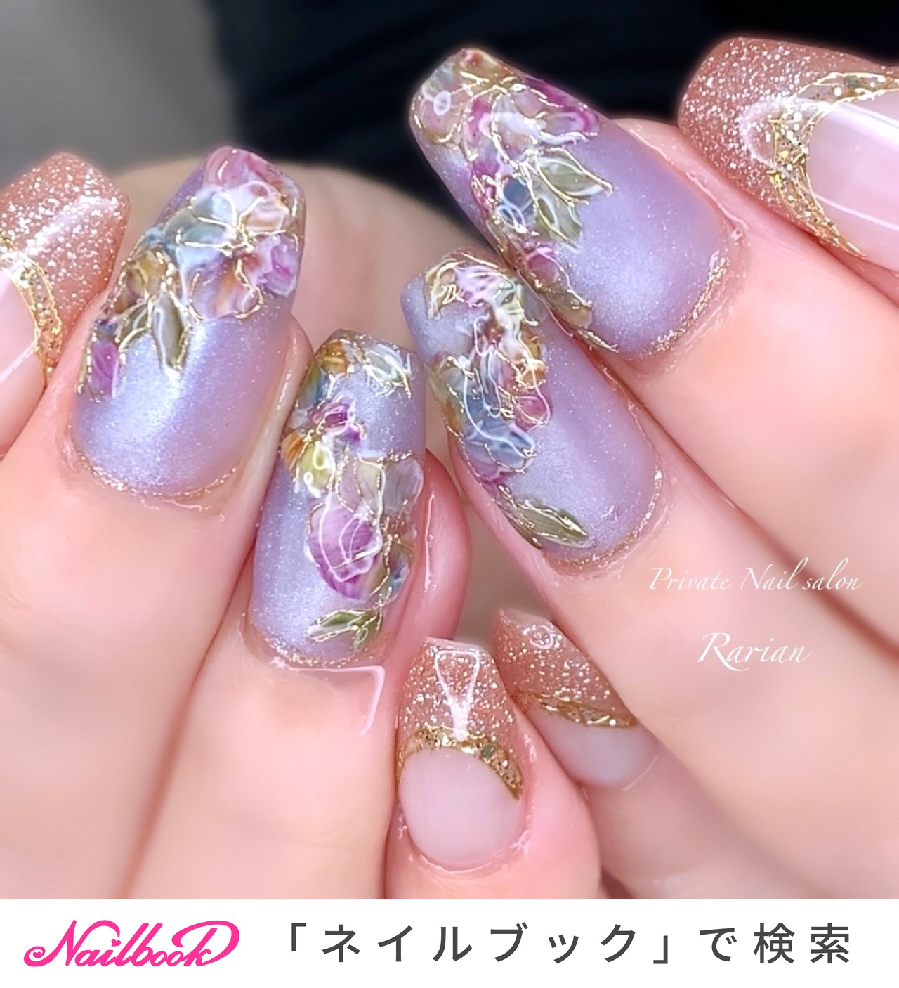 ジェル♡春夏フラワーネイル♡*ﾟ 2024年の春はフラワーネイルで指先に彩りを♪アートデザイン特集