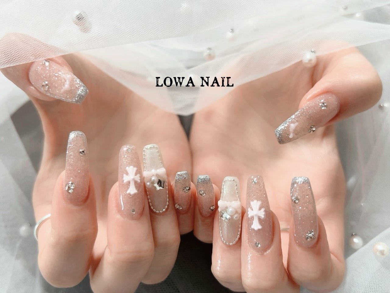 マグネット/ワンホン/ピンク - LOWA NAILのネイルデザイン[No.9951322