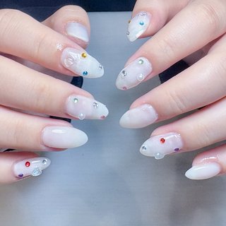 人気順｜#白ワンカラーのネイルデザイン｜ネイルブック