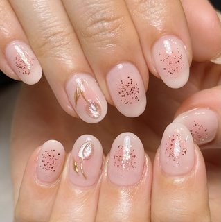 チューリップネイルのネイルデザイン｜ネイルブック
