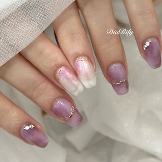 ミラーネイル(ミラー)/ワンホンネイルのネイルデザイン｜ネイルブック