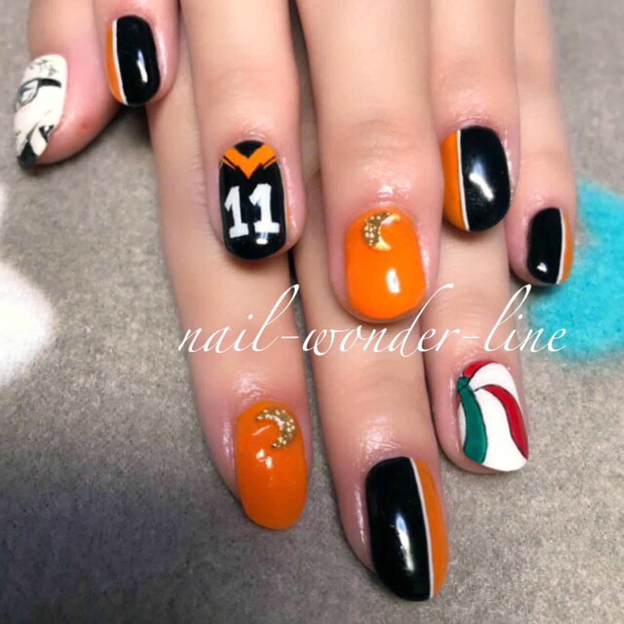 オールシーズン ハロウィン パーティー ハンド 痛ネイル ネイルサロン ワンダーラインのネイルデザイン No ネイルブック