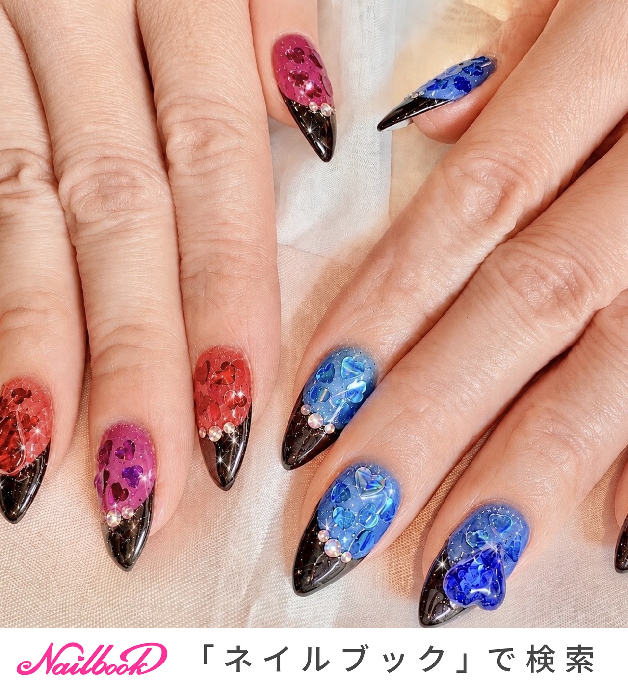 スティレットネイルのネイルデザイン｜ネイルブック