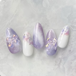 ニュアンス/ネイルチップ/紫陽花ネイル♡.のネイルデザイン｜ネイルブック