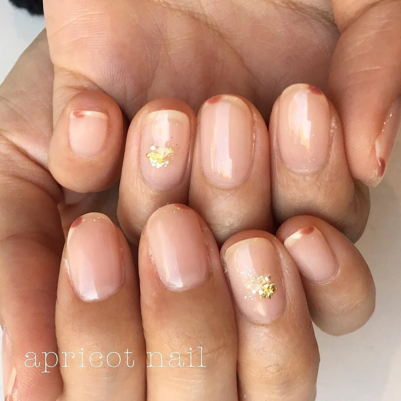 秋 冬 卒業式 オフィス ハンド Apricot Nailのネイルデザイン No ネイルブック