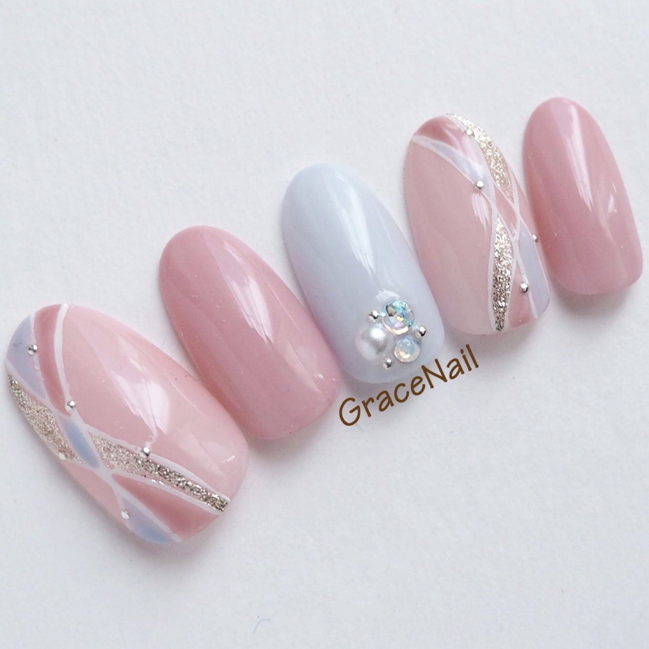 春 夏 オールシーズン デート ハンド Gracenailのネイルデザイン No ネイルブック