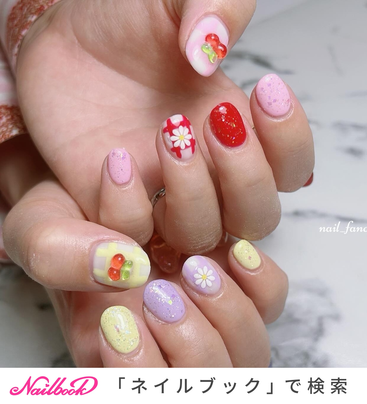 ショート/ゆめかわネイルのネイルデザイン｜ネイルブック