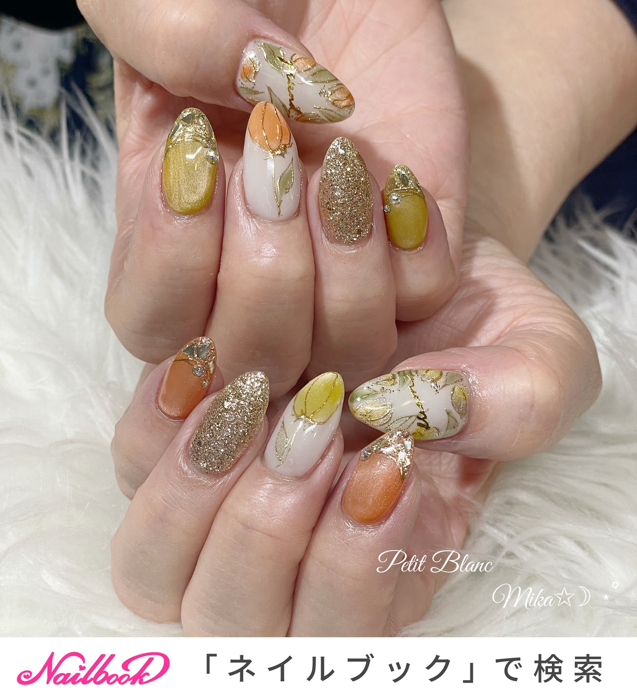 チューリップネイルのネイルデザイン｜ネイルブック
