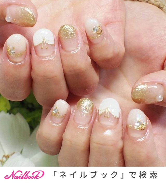 オールシーズン 浴衣 パーティー 女子会 ハンド Whitecat Nailのネイルデザイン No ネイルブック