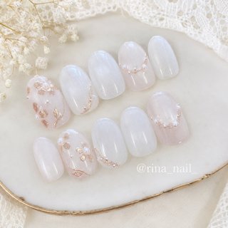 成人式/フラワーのネイルデザイン｜ネイルブック