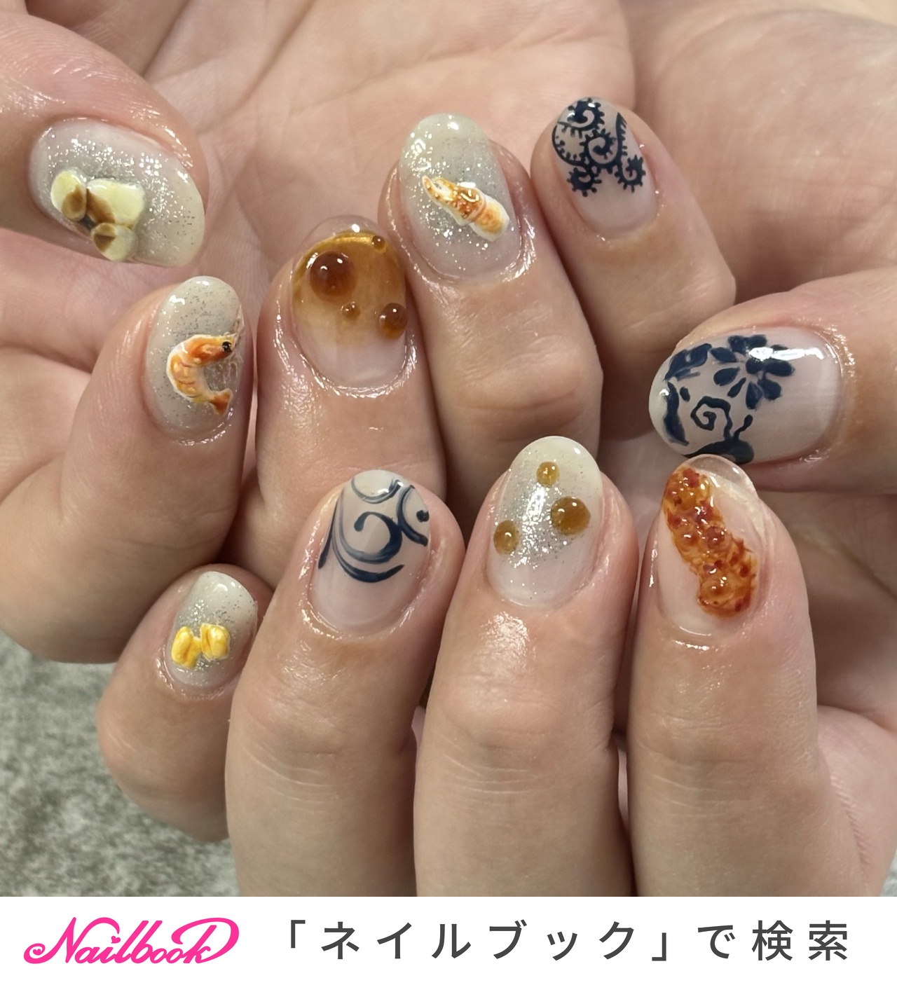 お寿司ネイルのネイルデザイン｜ネイルブック