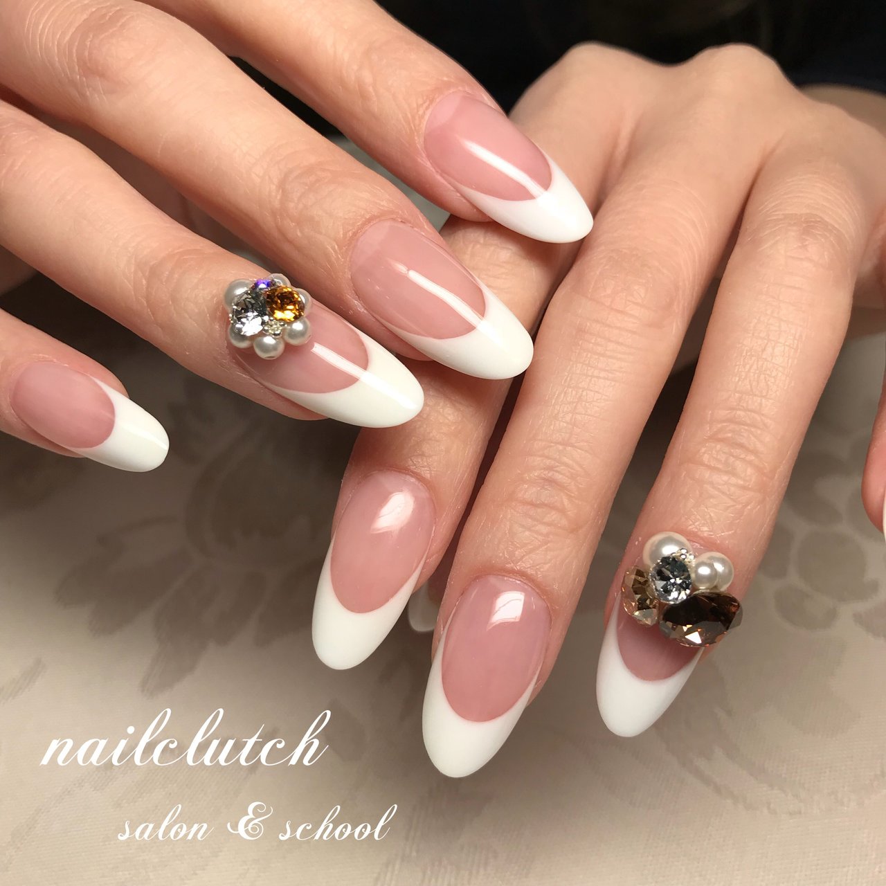 オールシーズン ブライダル パーティー デート ハンド Nailclutch ネイルクラッチ のネイルデザイン No ネイル ブック