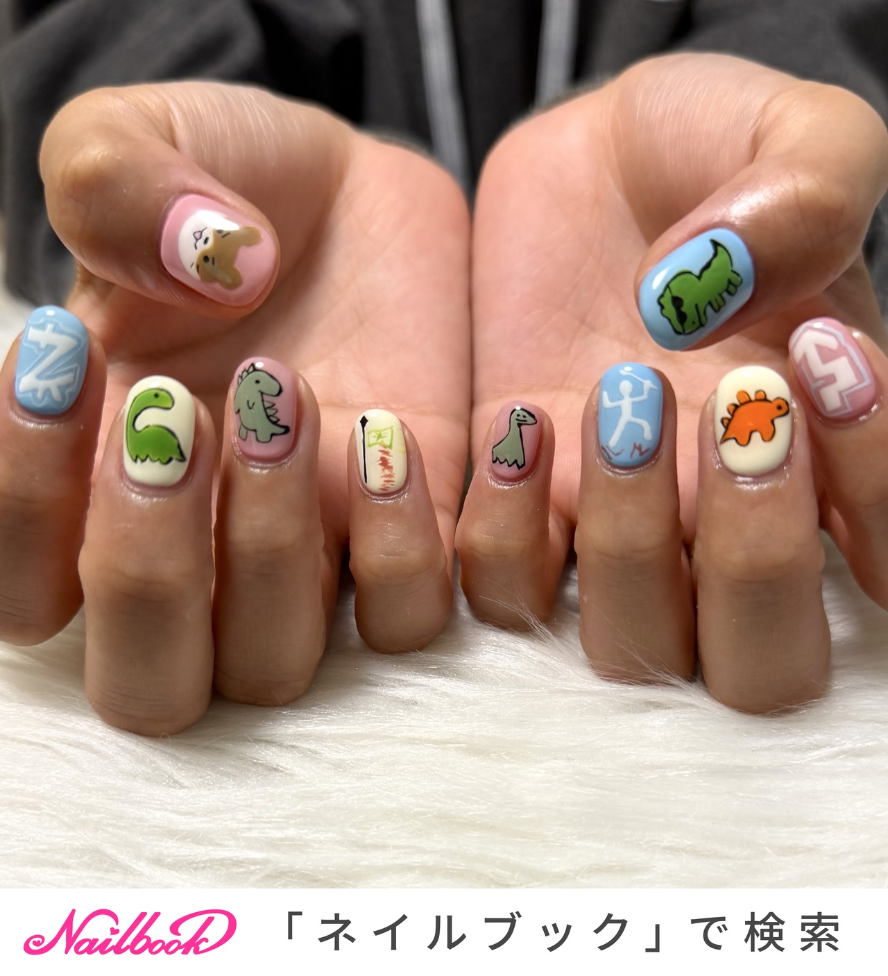 恐竜ネイルのネイルデザイン｜ネイルブック