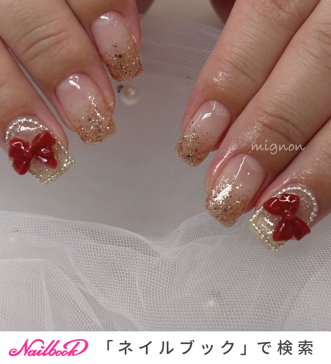 レッド(赤)/ワンホンネイルのネイルデザイン｜ネイルブック