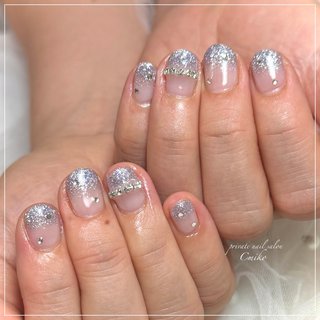 グラデーション/ワンホン/水色のネイルデザイン｜ネイルブック