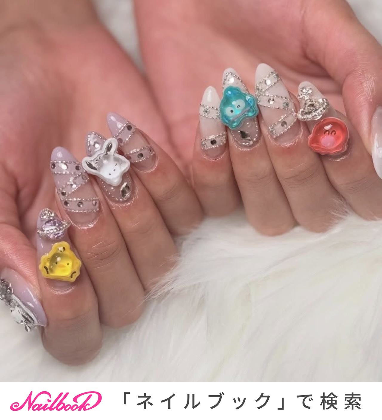 ワンホンネイル(ワンホン/中国ネイル/中華ネイル)/#推し活のネイル