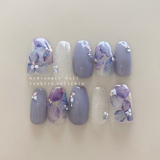 おすすめ順｜パープル(紫)/成人式ネイルチップのネイルデザイン