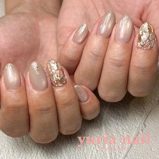 シェル(貝殻)/マグネットネイルのネイルデザイン｜ネイルブック