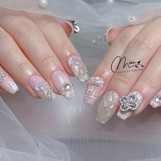 【着画あり】くまネイル　アーガイル柄ネイル　癒しネイル　シンプルネイル アーガイル/くまネイルのネイルデザイン｜ネイルブック