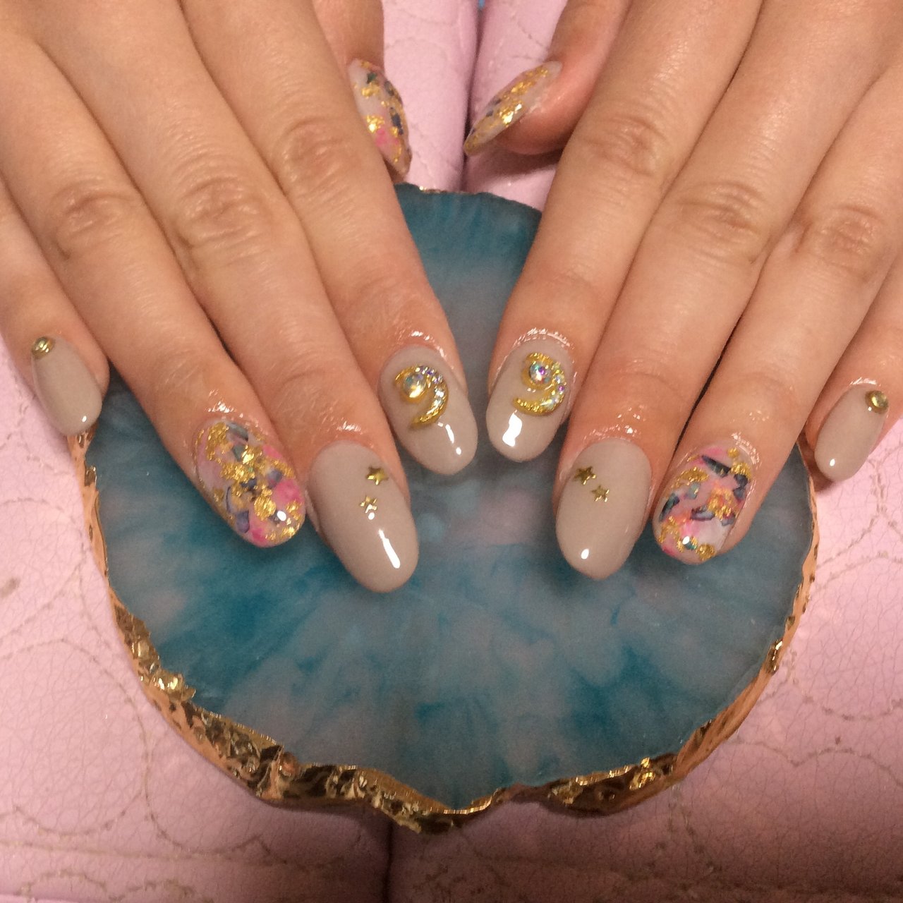 ジェル お客様 エイミー フラワームーンのネイルデザイン No ネイルブック