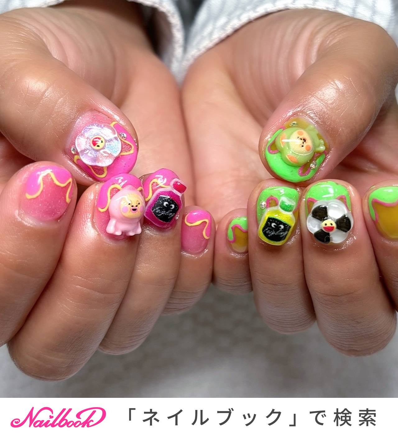 持ち込みパーツのネイルデザイン｜ネイルブック