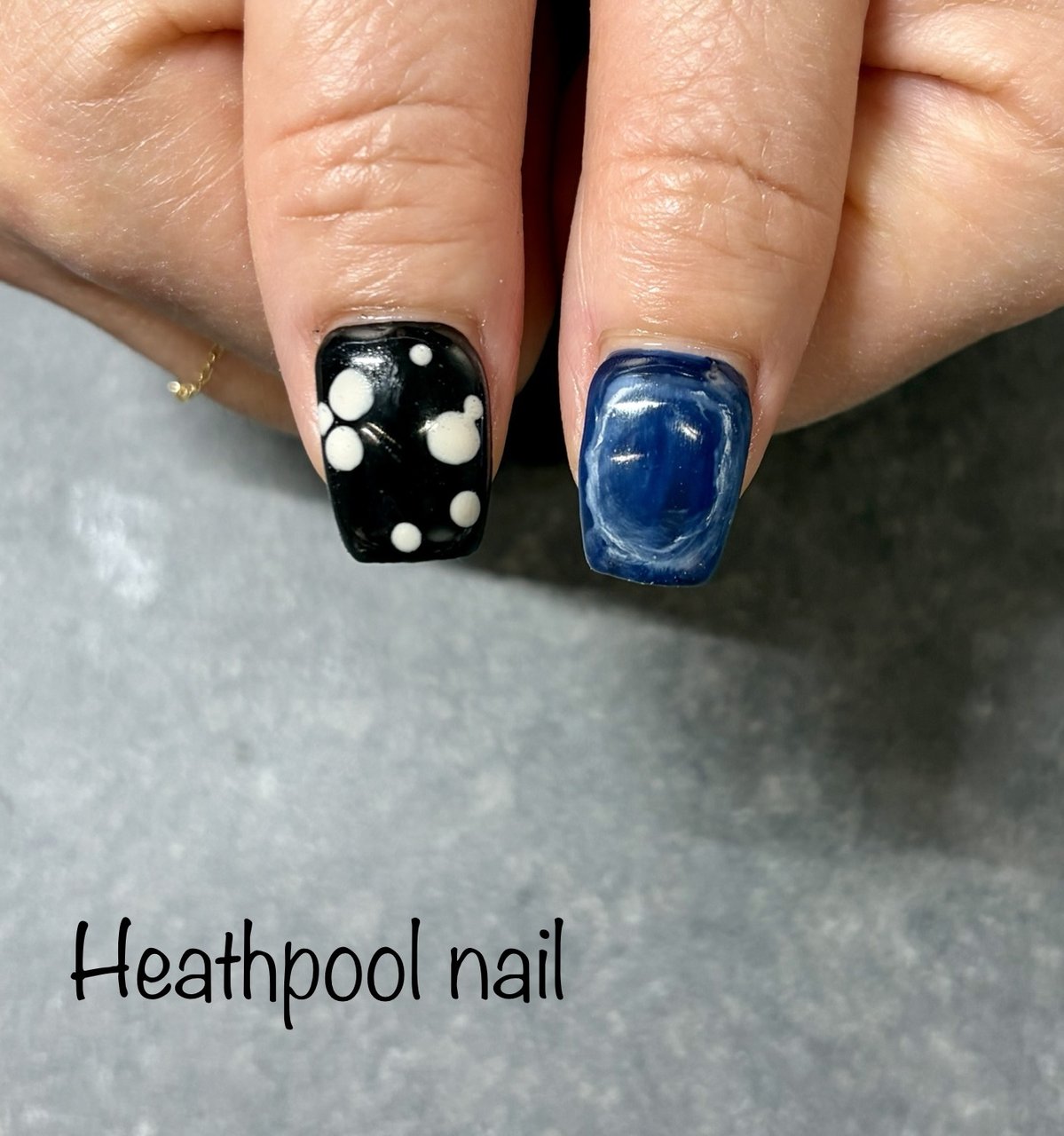 ハンド/ラメ/ドット/ニュアンス/ホワイト - heathpoolnailのネイル