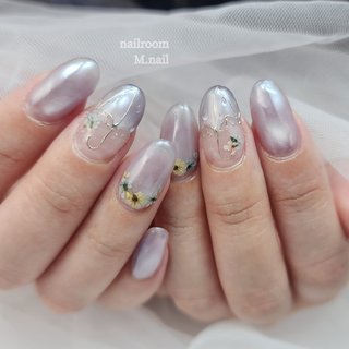 マグネット/パープル/傘ネイルのネイルデザイン｜ネイルブック