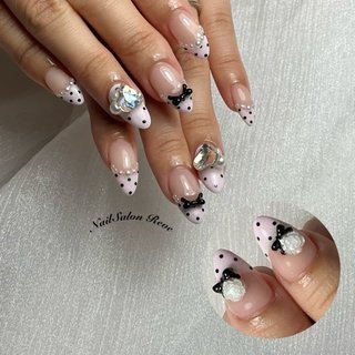 リボン/#ガーリーネイルのネイルデザイン｜ネイルブック