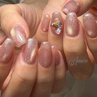 ワンホンネイル(ワンホン/中国ネイル/中華ネイル)/マグネットのネイル