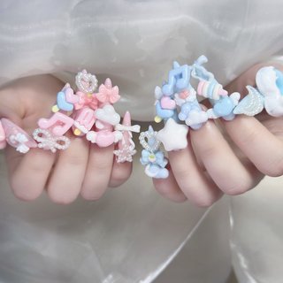 3D/ピンク/＃ゆめかわネイルのネイルデザイン｜ネイルブック