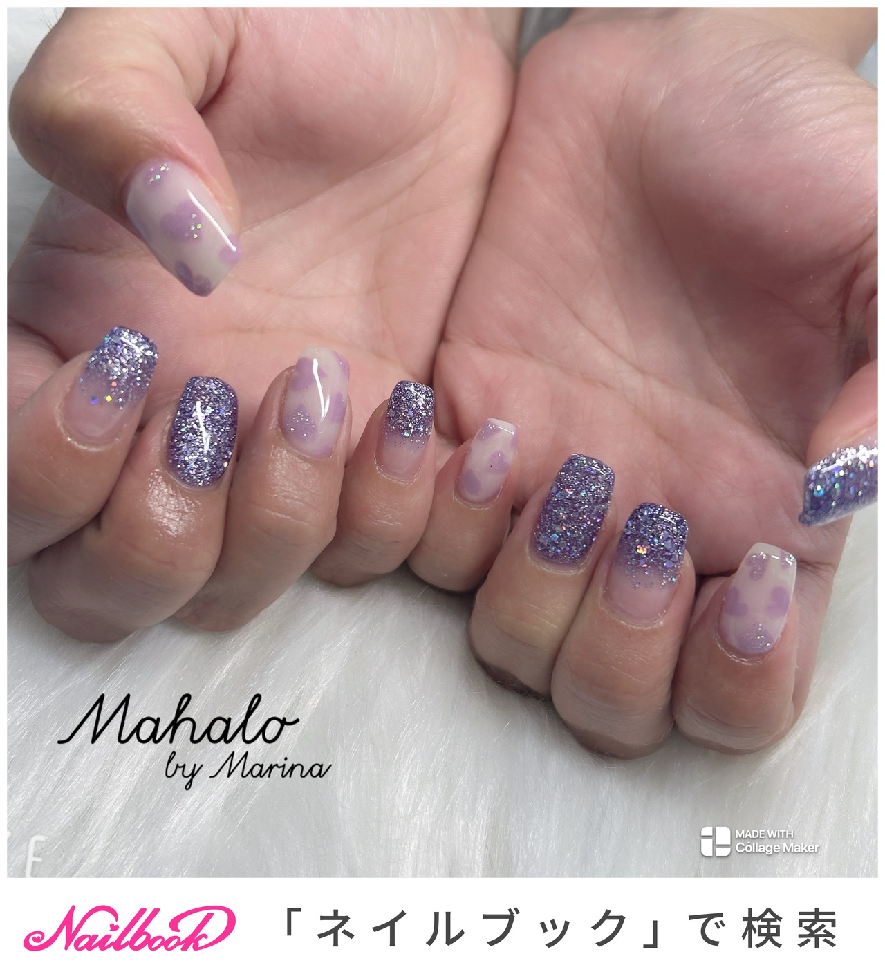 パープル(紫)/#量産型ネイルのネイルデザイン｜ネイルブック