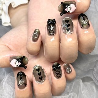 チェック/ワンホンネイルのネイルデザイン｜ネイルブック