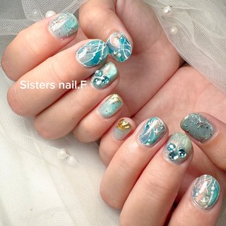 ステンドグラス/マグネットのネイルデザイン｜ネイルブック
