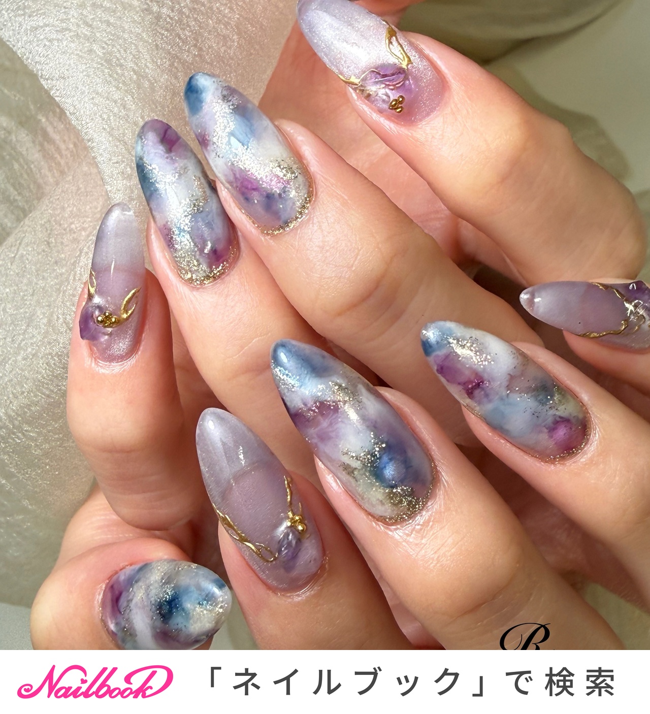 【No.13】ネイルチップ マグネットネイル キラキラ インクネイル マグネット/インクネイル/ポイントのネイルデザイン｜ネイルブック