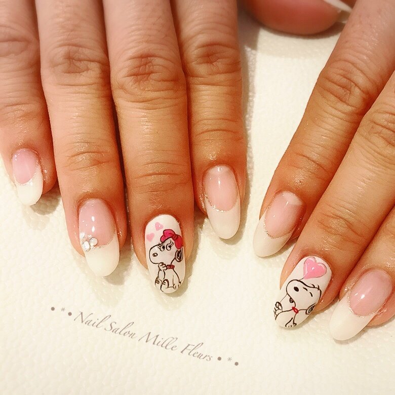 春 冬 オールシーズン バレンタイン フレンチ Yuuka のネイルデザイン No ネイルブック