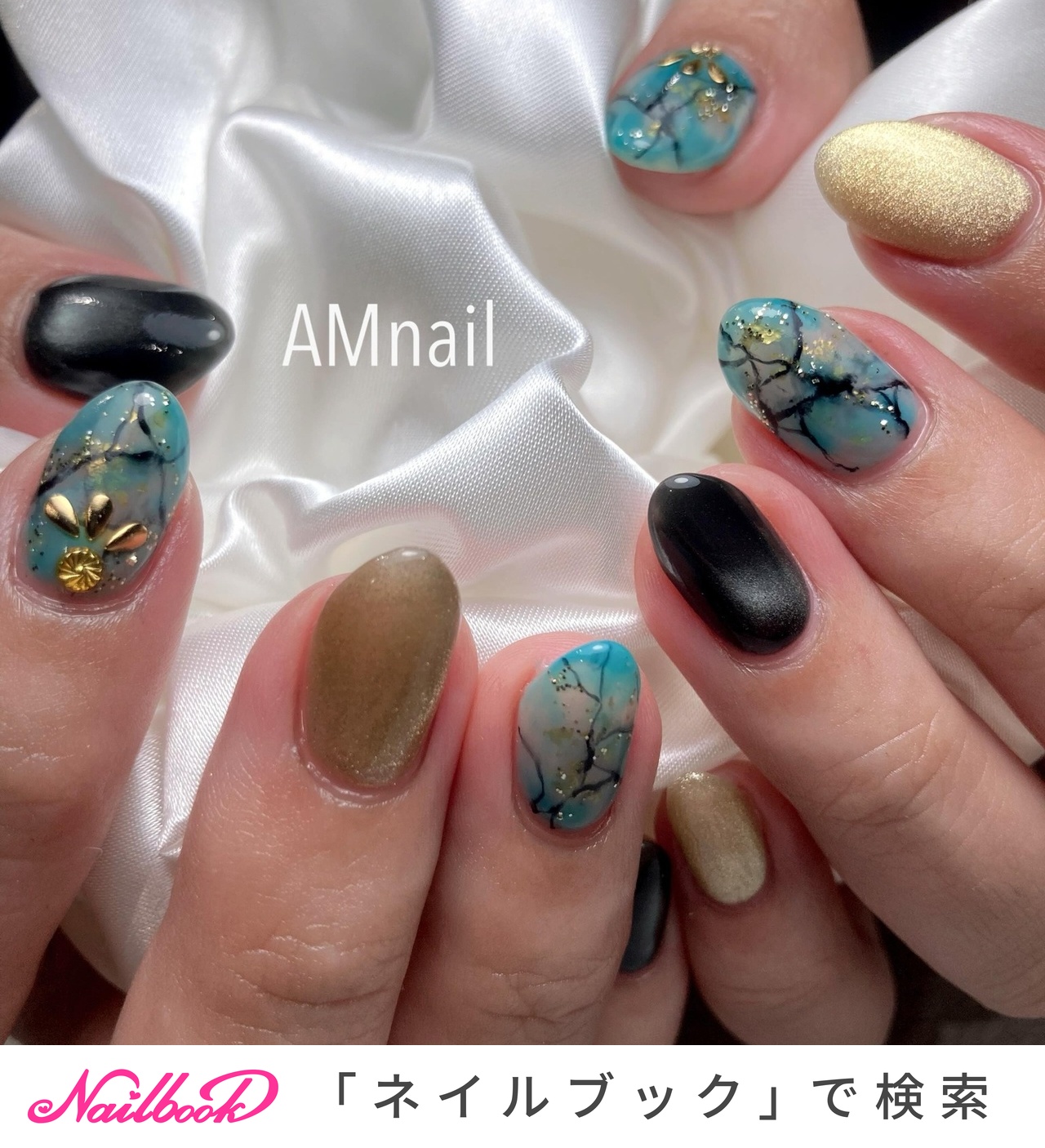 おすすめ順｜個性派ネイル(個性派)/#ゴールドネイル⁣のネイルデザイン