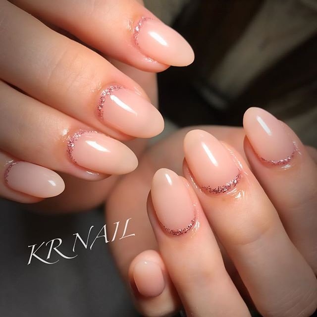 オールシーズン ハンド シンプル ワンカラー ミディアム Kr Nailのネイルデザイン No 286 ネイルブック