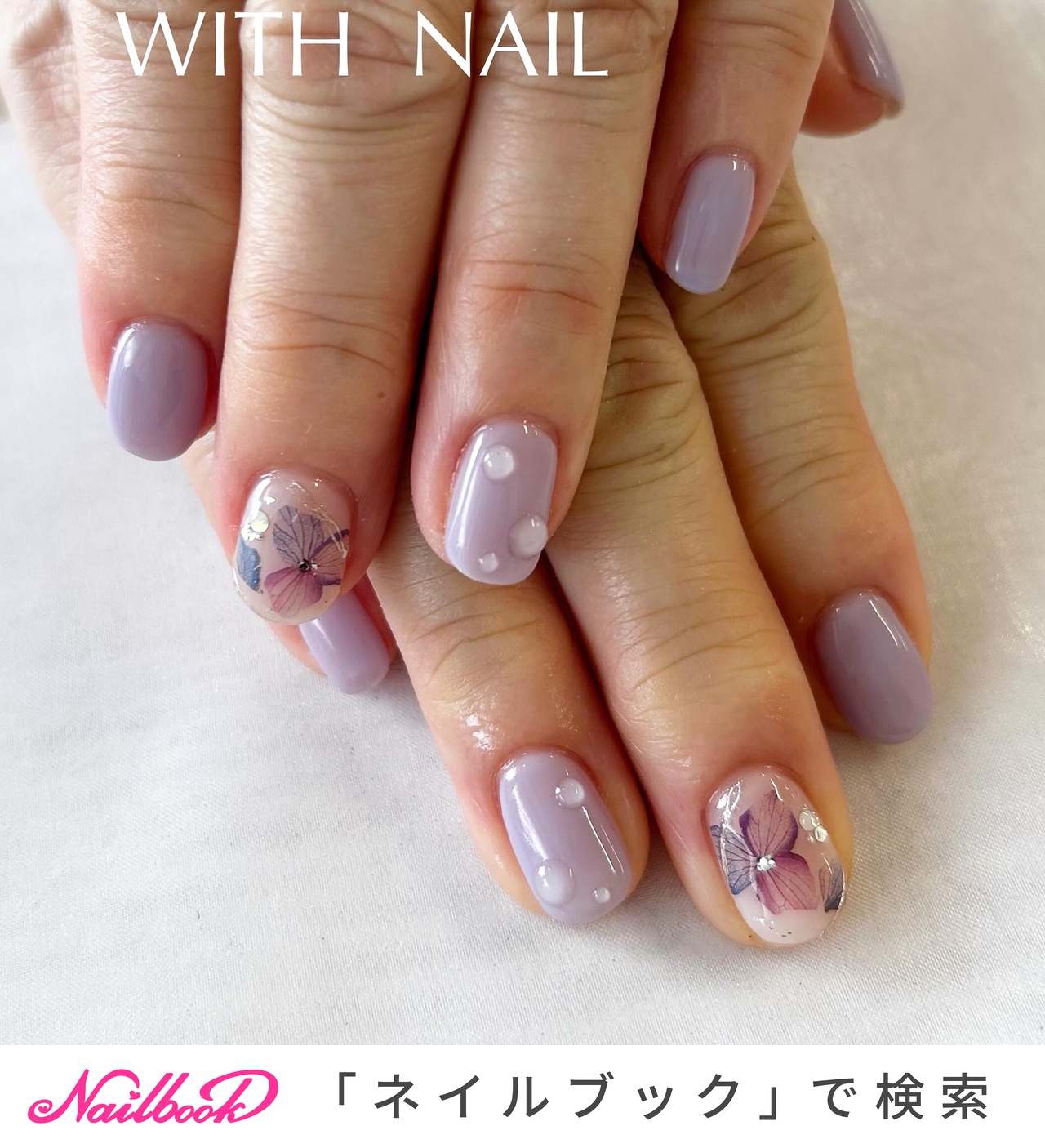 フラワー/ミラーのネイルデザイン｜ネイルブック