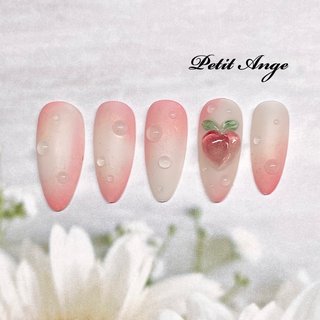 人気順｜水滴(ドロップ)/#桃のネイルデザイン｜ネイルブック