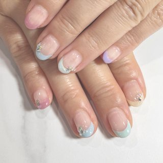 おすすめ順｜#5色ネイルのネイルデザイン｜ネイルブック
