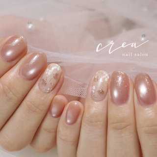 ミラーネイル(ミラー)/#フラッシュマグネットのネイルデザイン｜ネイル