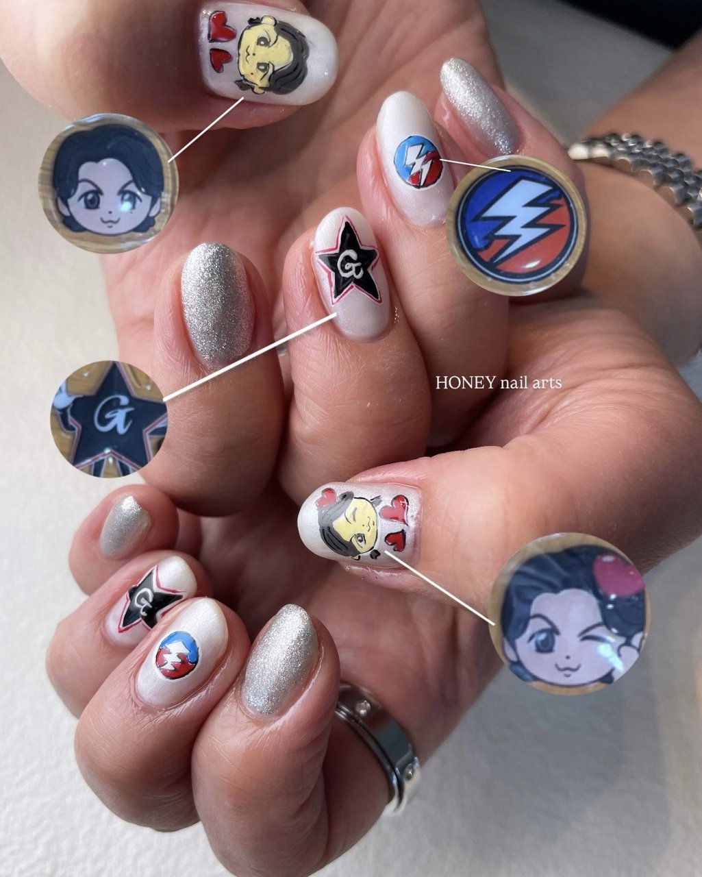 ネイルアート ライブ/推し活/ハンド/大人/個性派 - HONEY nail arts 🌴 nailist