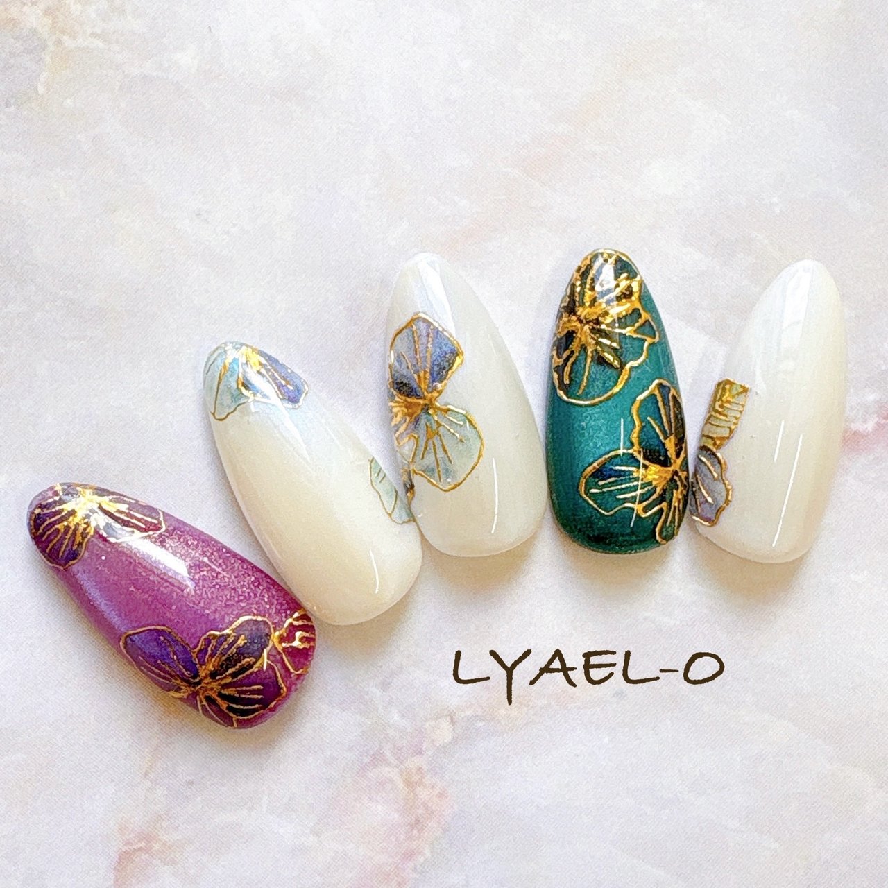 夏/梅雨/ハンド/フラワー/マグネット - nailsalon LYAEL-Oのネイル