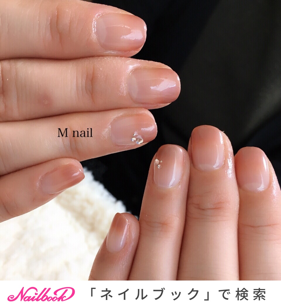 308】オーダー❉クリアラメベージュ&ミルク 普段使いグラデーション