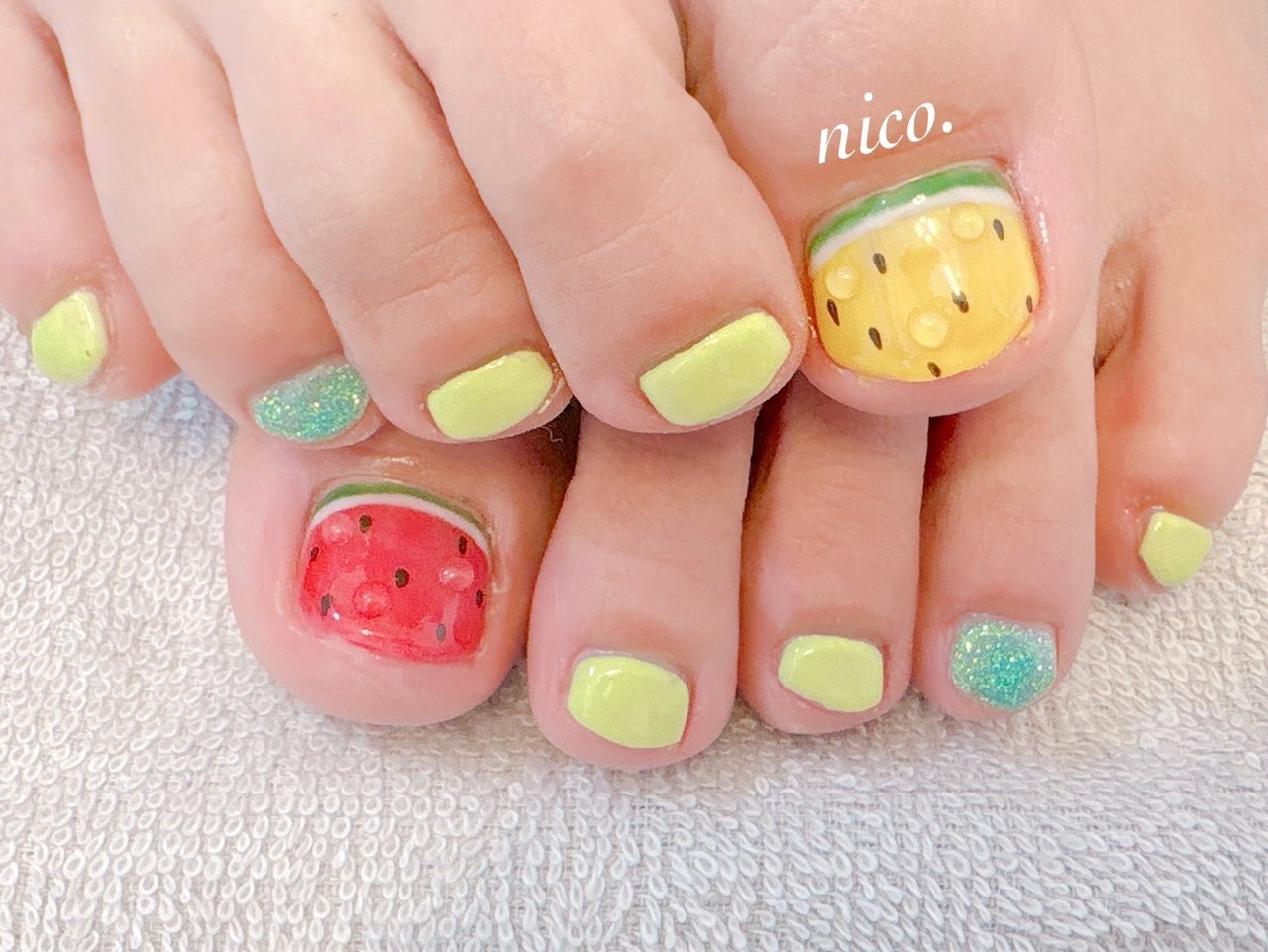 フットネイルステージ ※引き取り限定(徳島県) フット - nailsalon nico.のネイルデザイン[No.9987561]｜ネイルブック