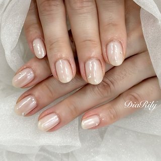 ミラーネイル(ミラー)/ワンホンネイルのネイルデザイン｜ネイルブック