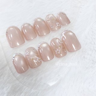 成人式/フラワーのネイルデザイン｜ネイルブック