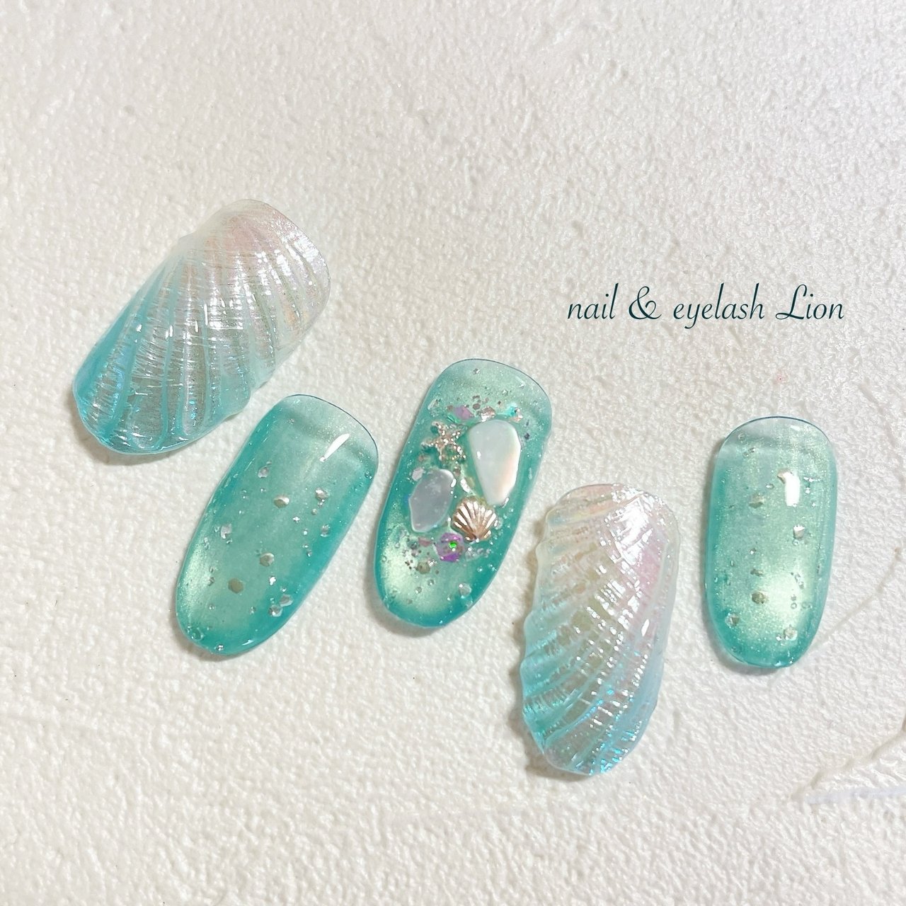 夏/海/ハンド/シェル/マグネット - lionnail_yoshinoのネイルデザイン