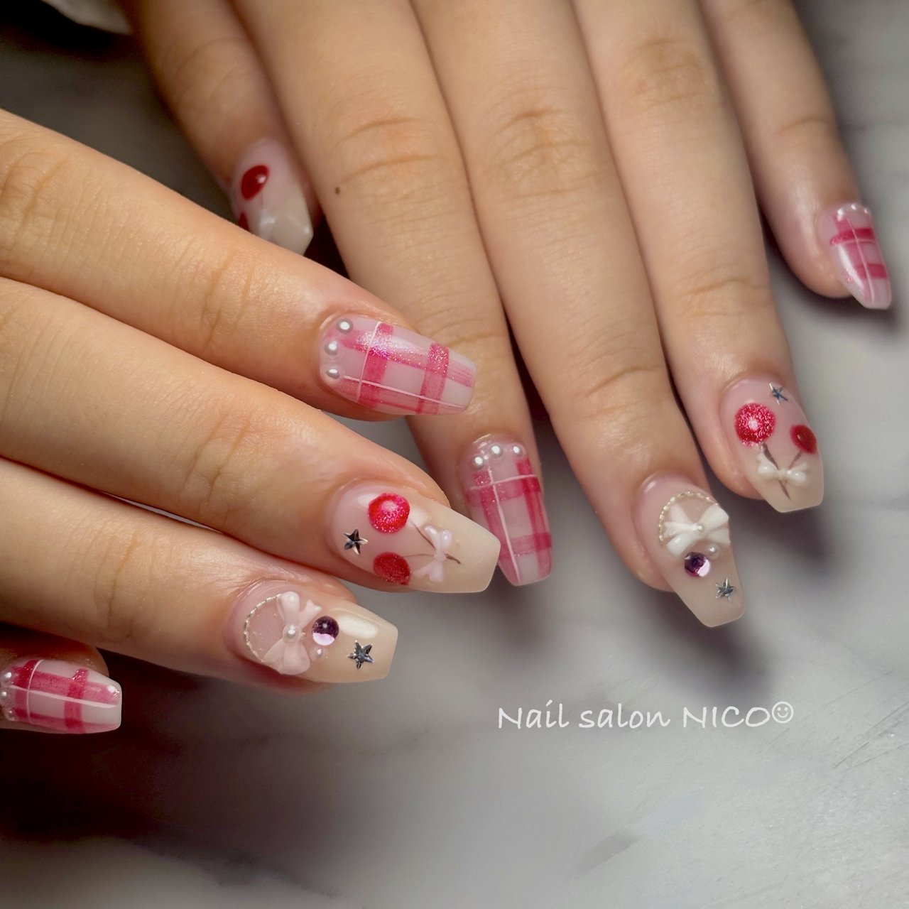 夏/旅行/デート/女子会 - Nail Salon NICO☺︎のネイルデザイン[No