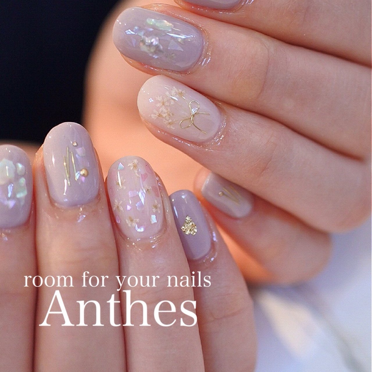 オールシーズン ブライダル シェル 押し花 ワイヤー アンセス Okayamaのネイルデザイン No ネイルブック